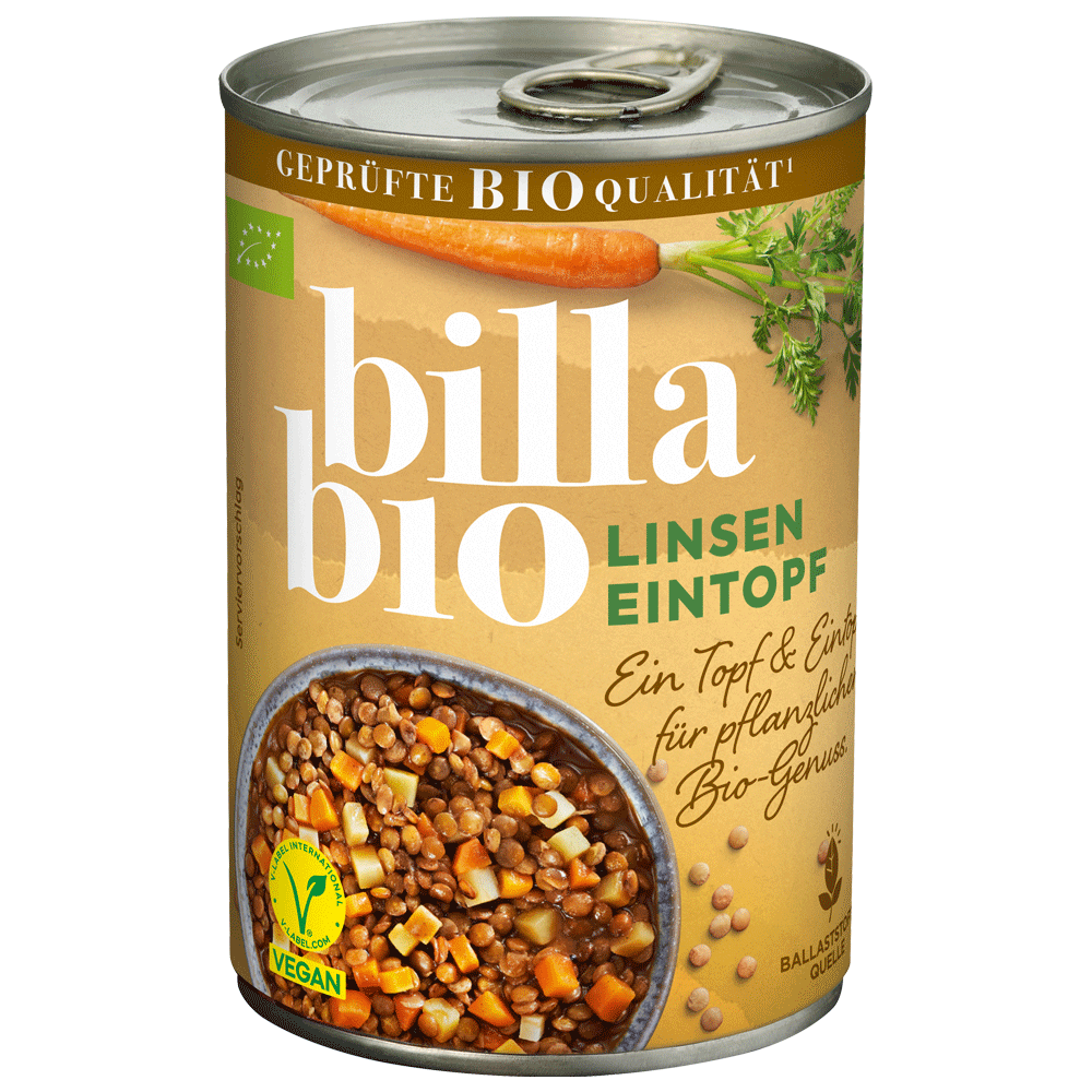 Bild: Billa Bio Bio Linseneintopf