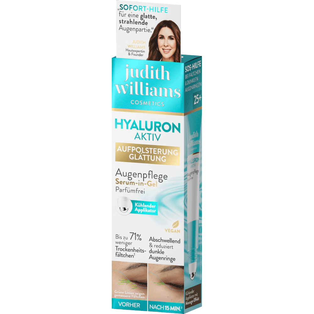 Bild: Judith Williams Cosmetics Augenpflege Hyaluron Aktiv Serum-in-Gel 