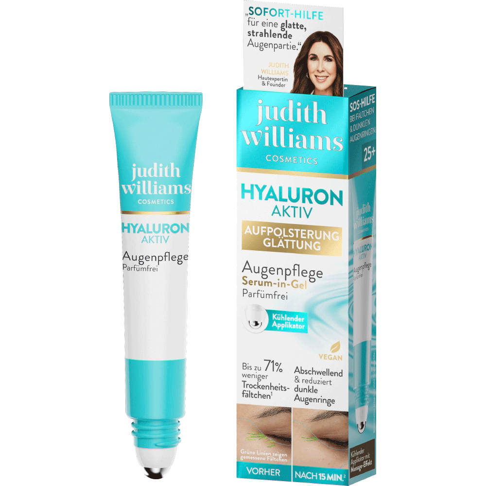 Bild: Judith Williams Cosmetics Augenpflege Hyaluron Aktiv Serum-in-Gel 