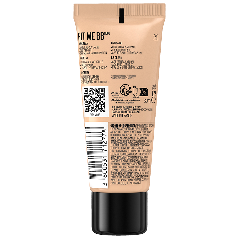 Bild: MAYBELLINE Fit me Nude BB Cream 20