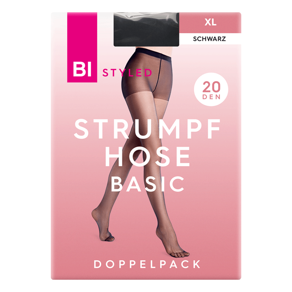 Bild: BI STYLED Strumpfhose Basic Schwarz XL 