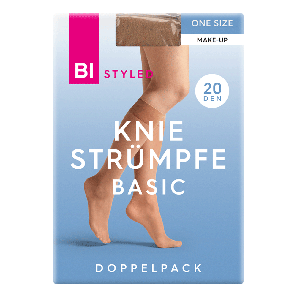 Bild: BI STYLED Knie Strümpfe Basic Make Up 