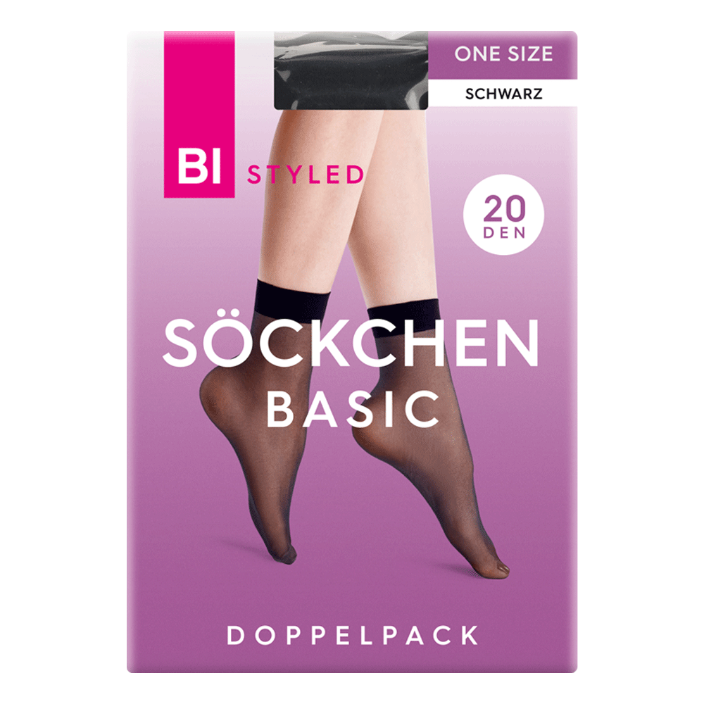 Bild: BI STYLED Söckchen Basic Schwarz 