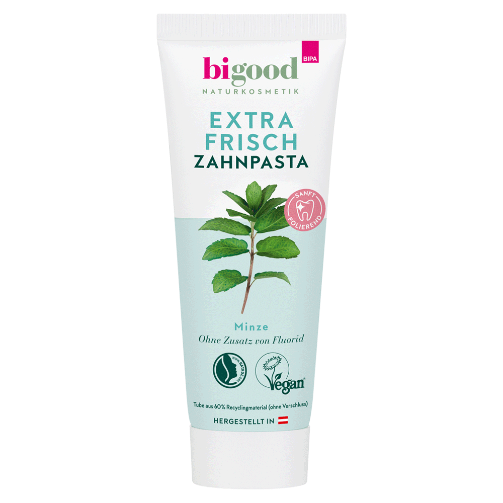 Bild: bi good Zahnpasta Extra Frisch Minze