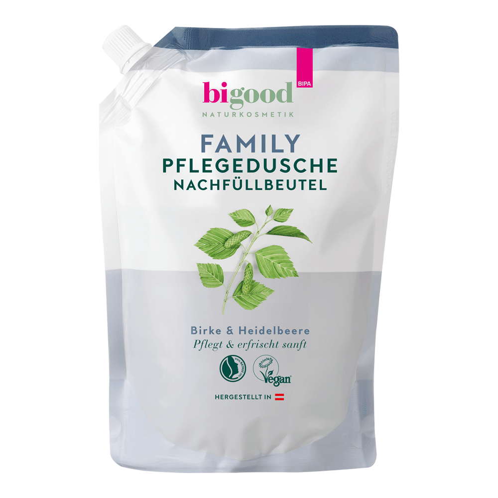 Bild: bi good Pflegedusche Nachfüllbeutel Family