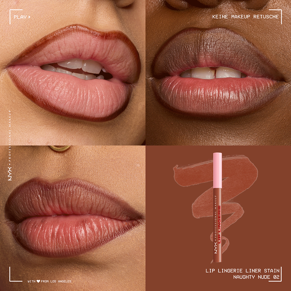 Bild: NYX Professional Make-up Lip Lingerie Lip Liner Stain Naughty Nude 2