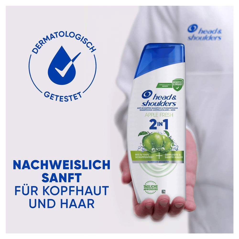 Bild: head & shoulders Apple Fresh 2-in-1 Anti-Schuppen Shampoo 