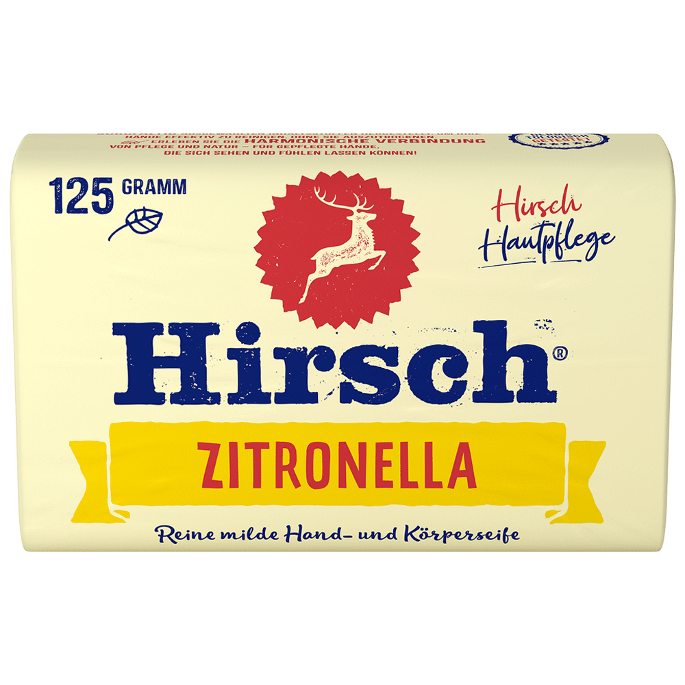 Bild: Hirsch Feste Handseife Zitronella