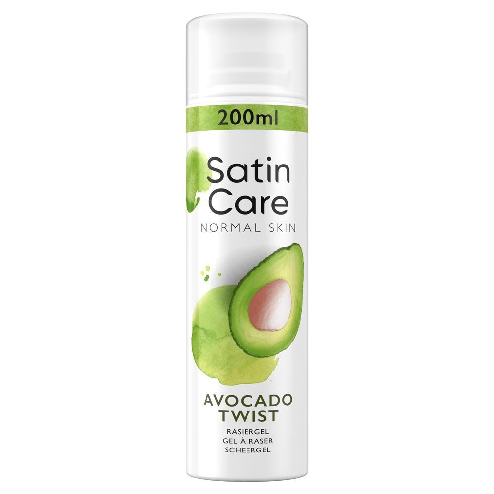 Bild: Gillette Satin Care Rasiergel, Avocado Twist