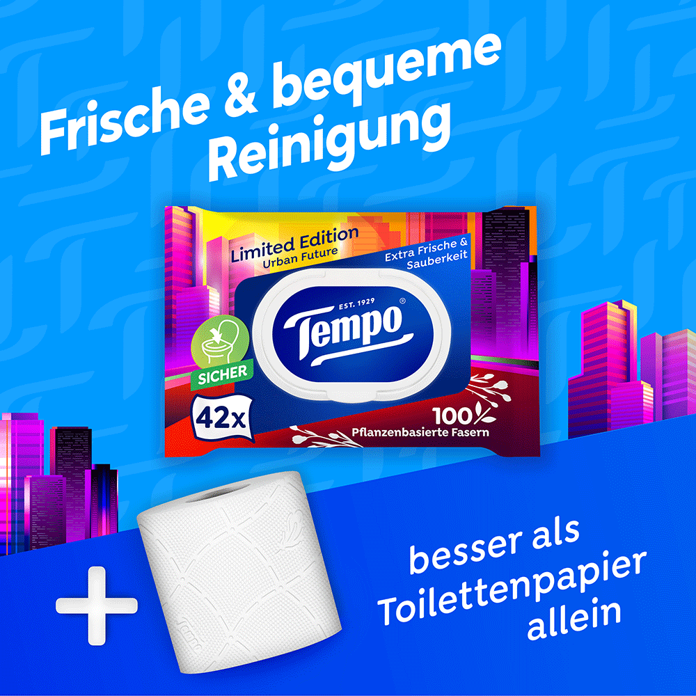 Bild: Tempo Feuchtes Toilettenpapier Limited Edition 