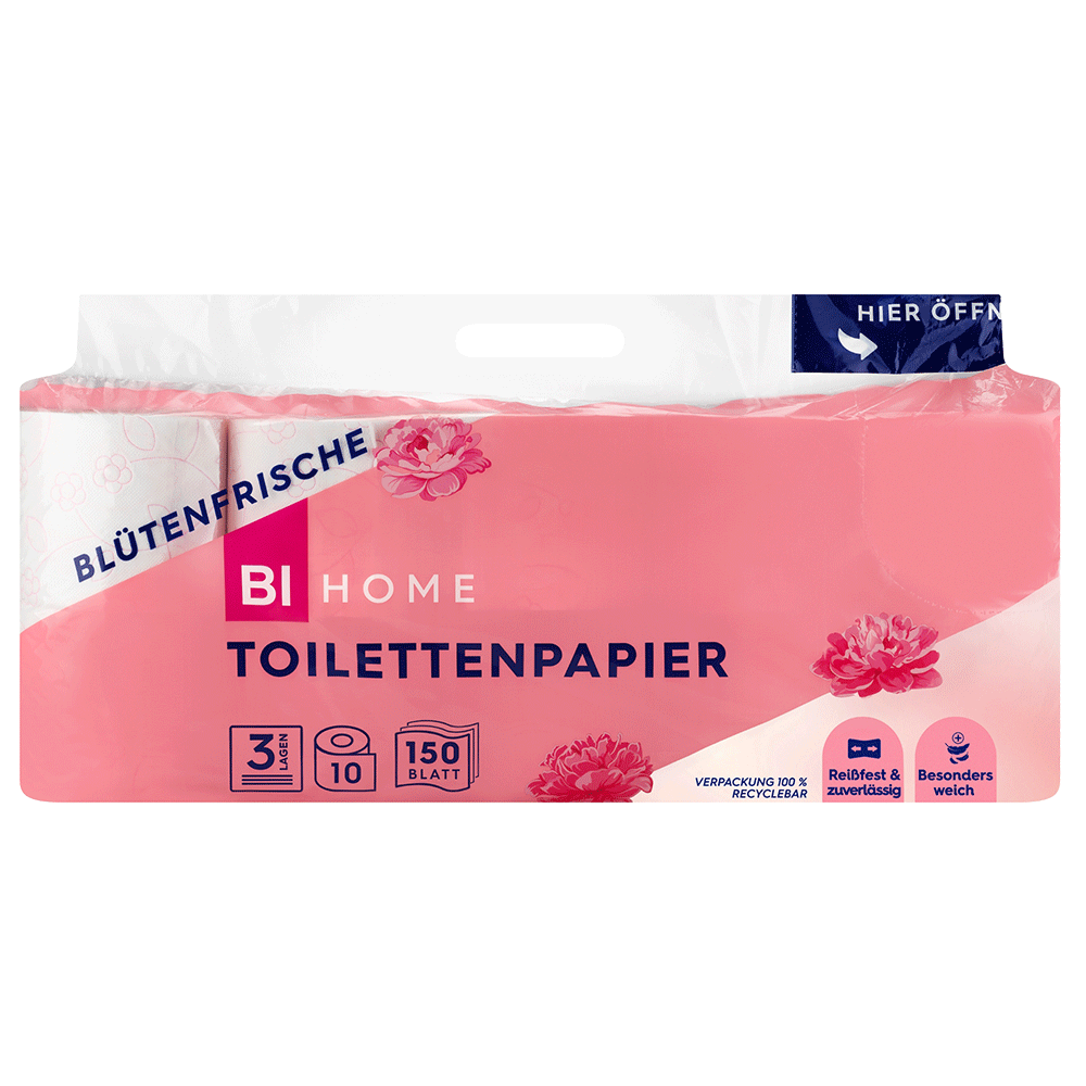 Bild: BI HOME Toilettenpapier Blütenfrische