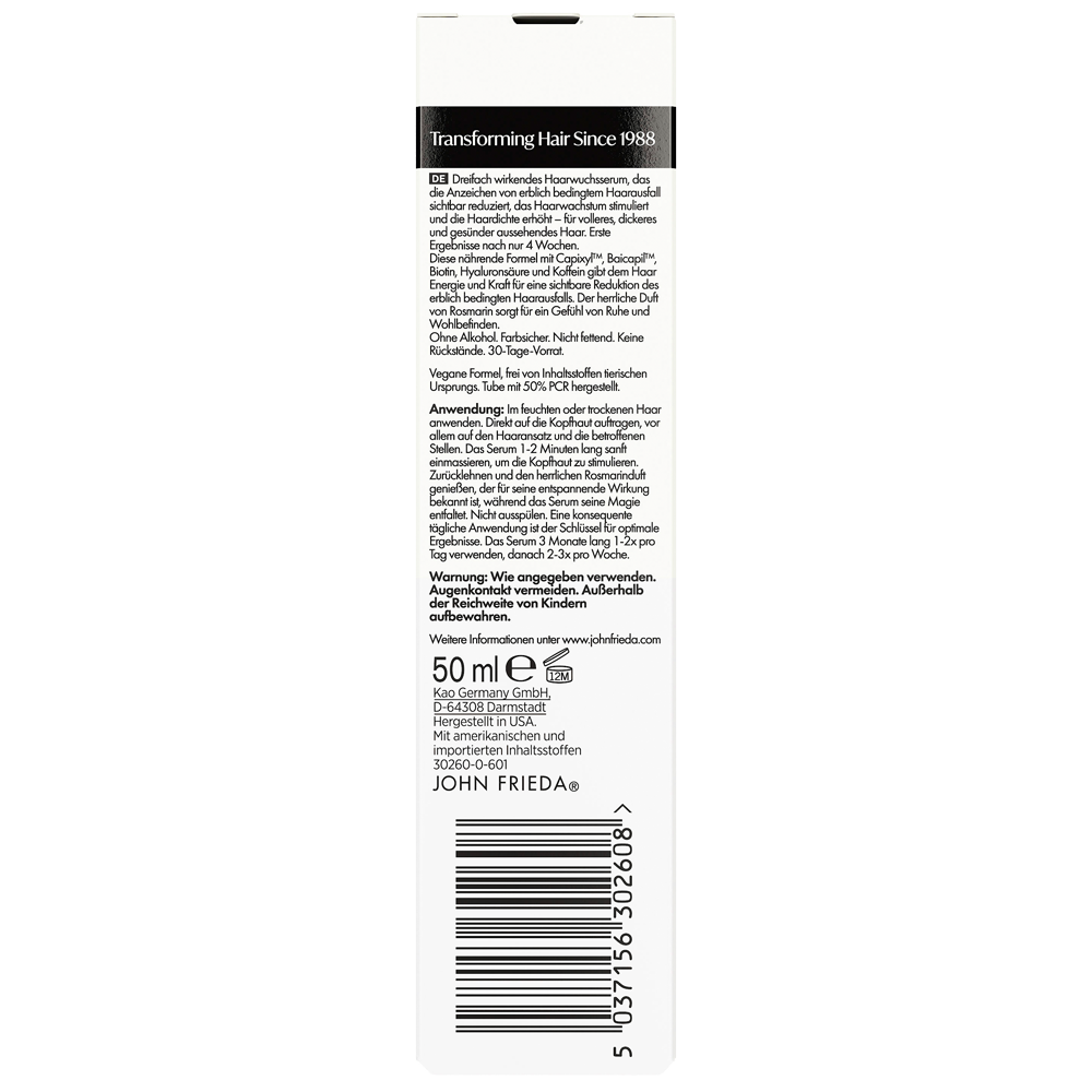 Bild: JOHN FRIEDA PROfiller+ Hair Growth Scalp Serum