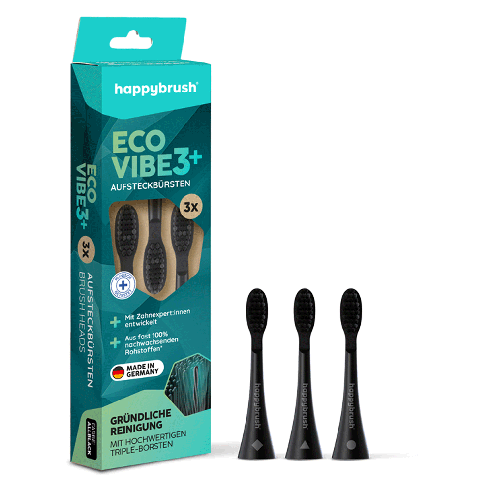 Bild: happybrush Aufsteckbürsten Eco Vibe 3+