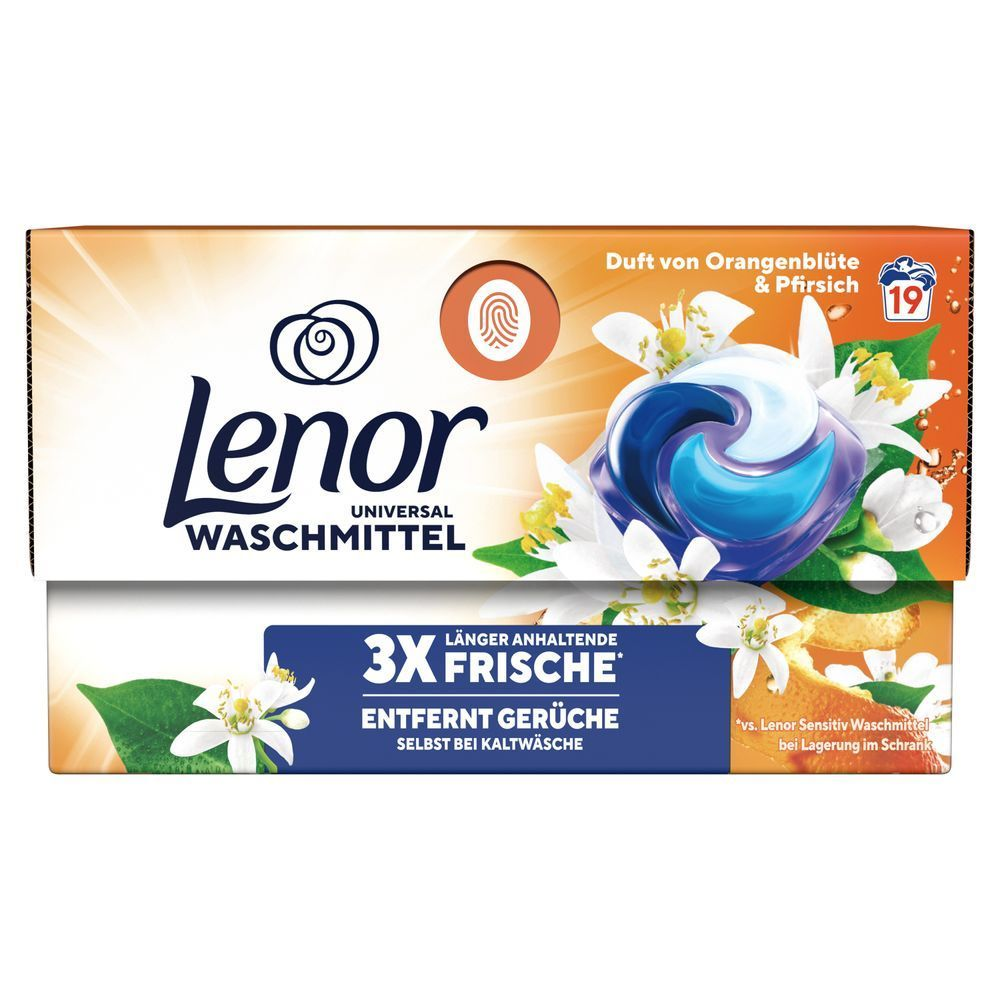 Bild: Lenor PODS Waschkapseln Duft Von Orangenblüte & Pfirsich