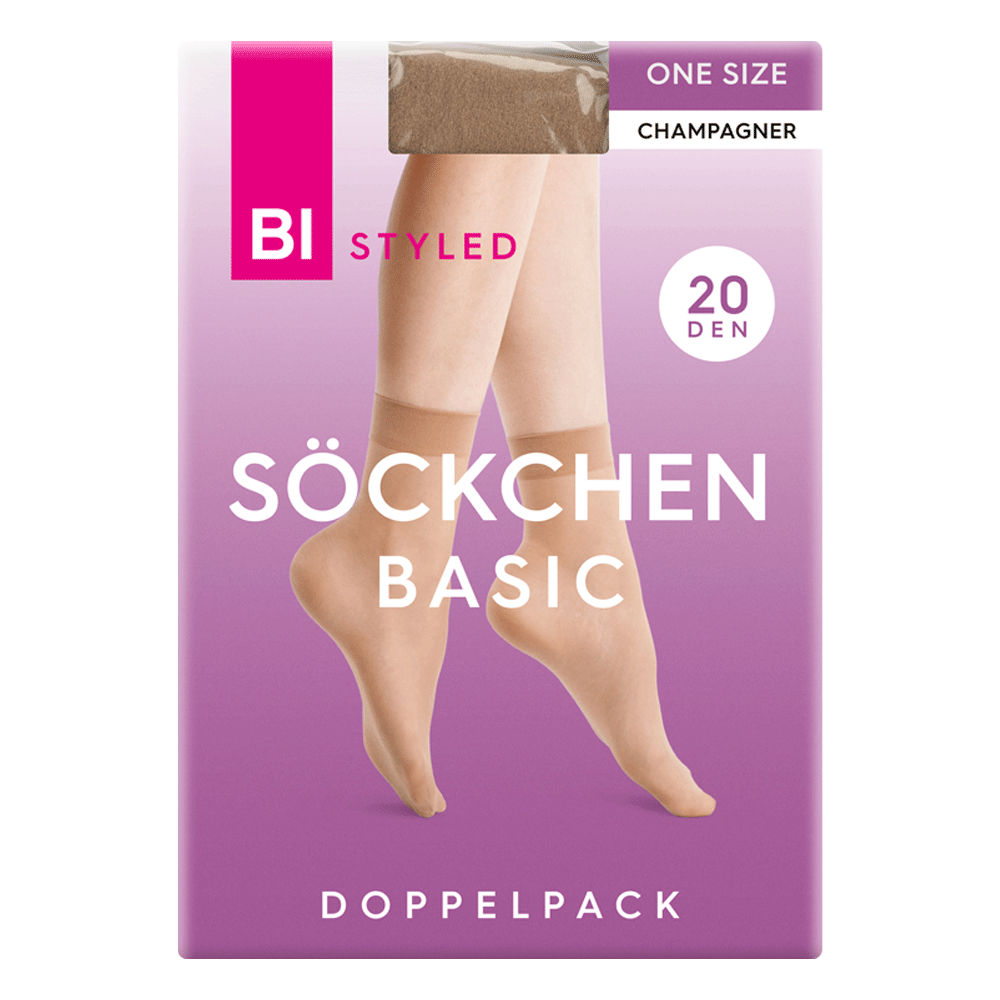 Bild: BI STYLED Söckchen Basic Champagner 