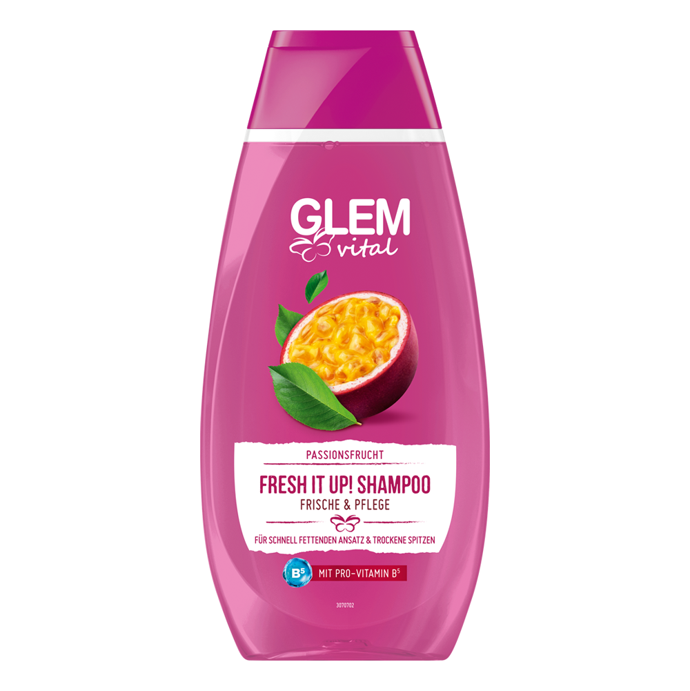 Bild: GlemVital Shampoo Fresh it up! Passionsfrucht 