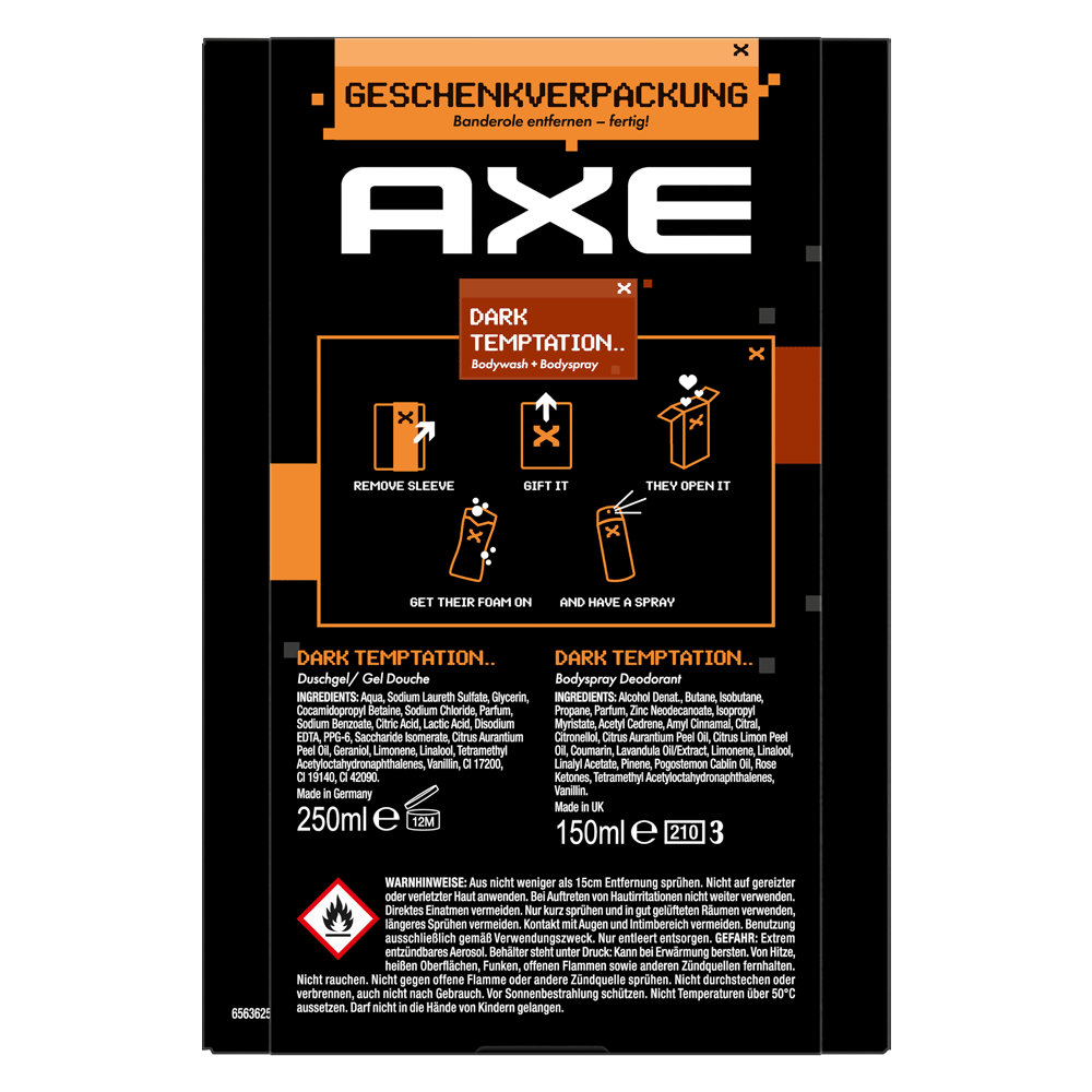 Bild: AXE Geschenkset Dark Temptation