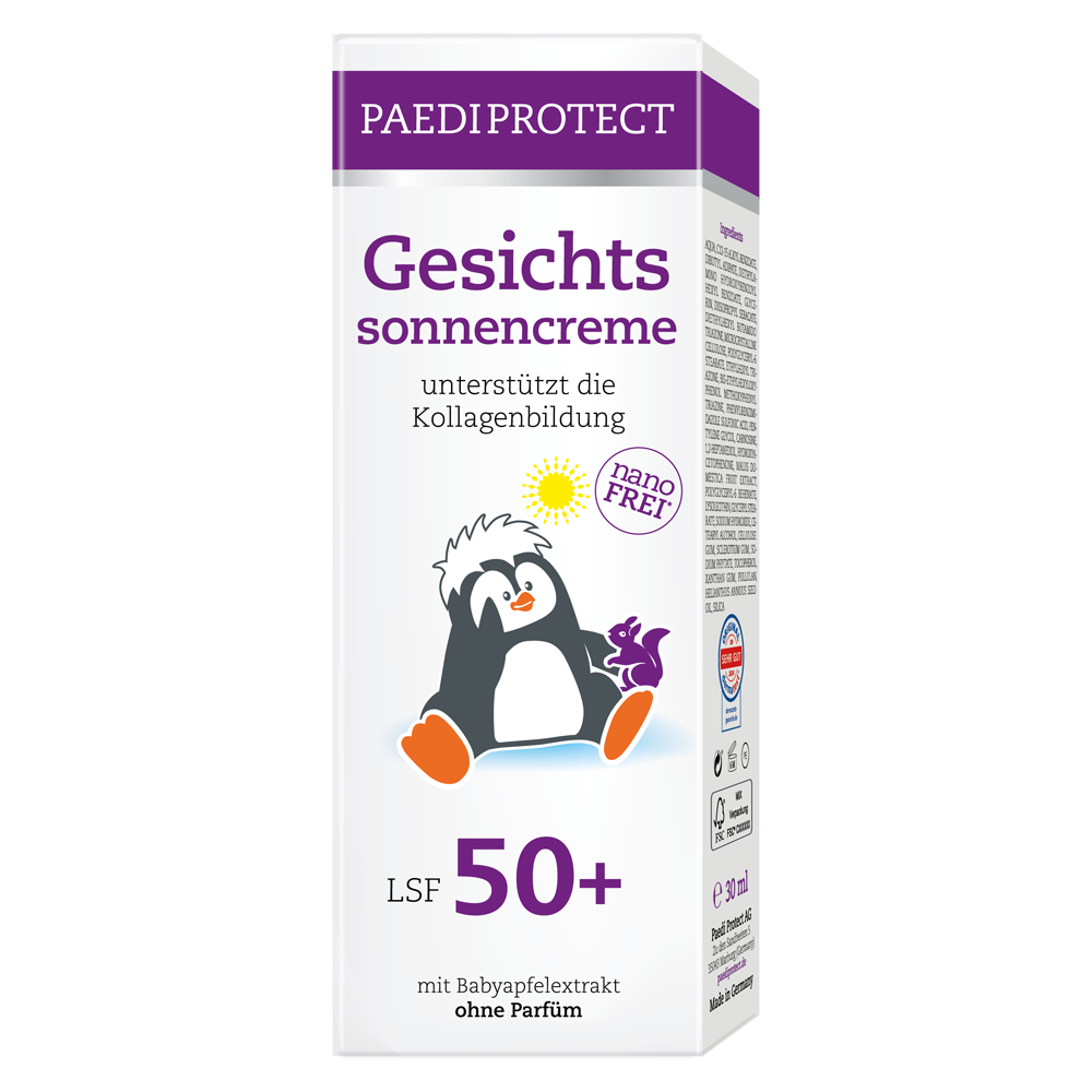 Bild: PAEDIPROTECT Gesichtssonnencreme LSF 50+