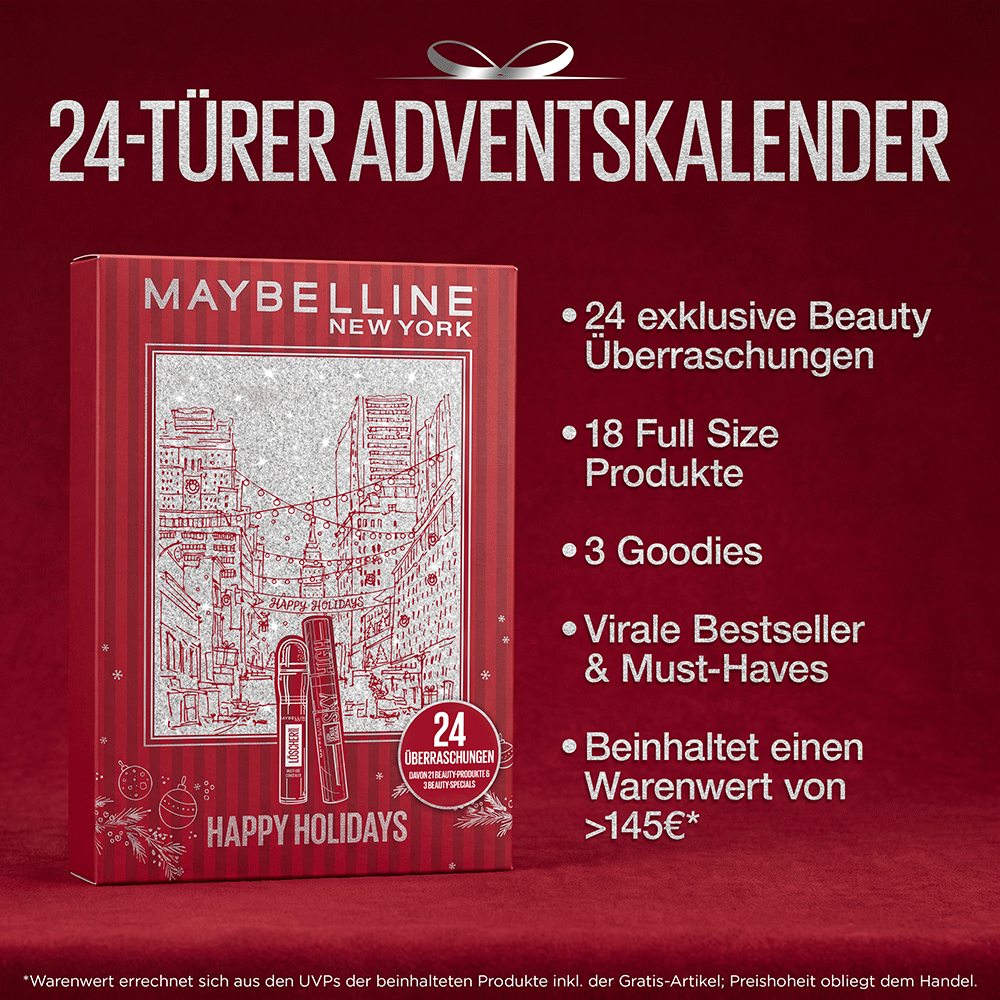 Bild: MAYBELLINE Adventskalender 24er 2026
