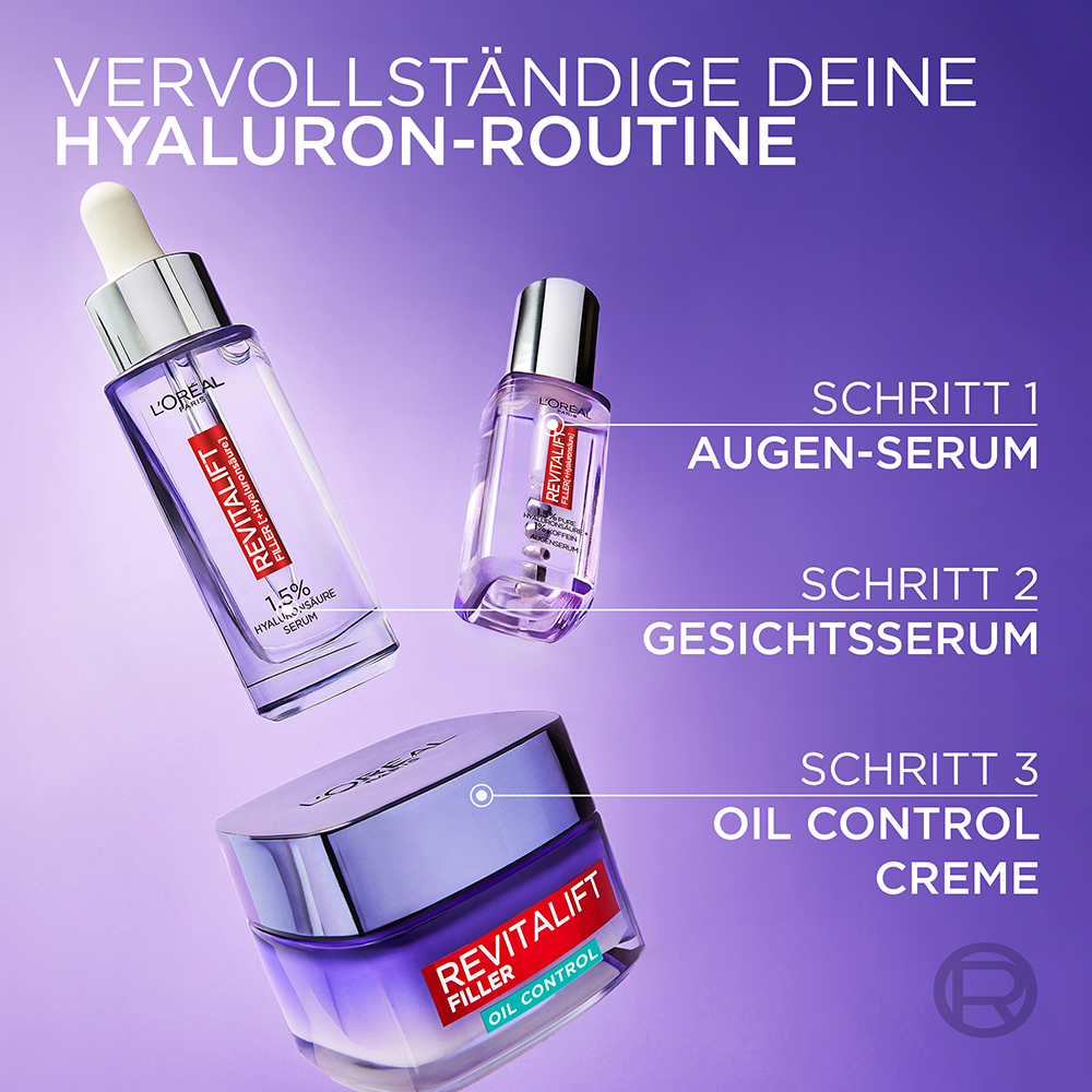 Bild: L'ORÉAL PARIS Revitalift Filler Mattierende Gel-Creme 