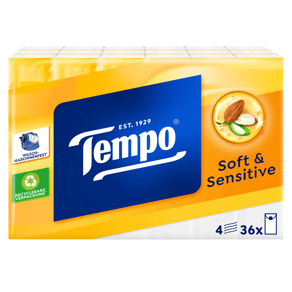 Bild: Tempo soft & sensitive Taschentücher