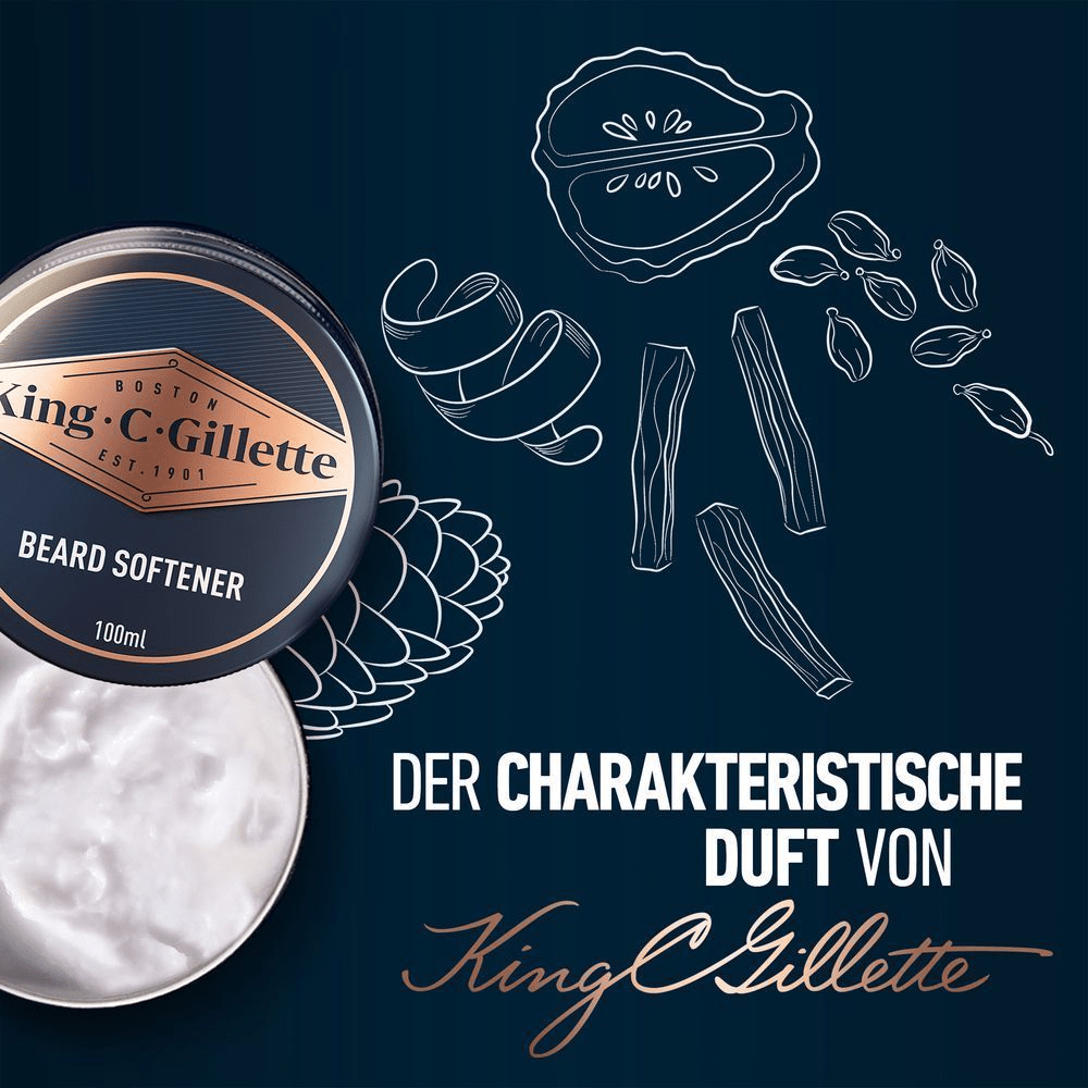 Bild: Gillette King C. Bartbalsam für Männer