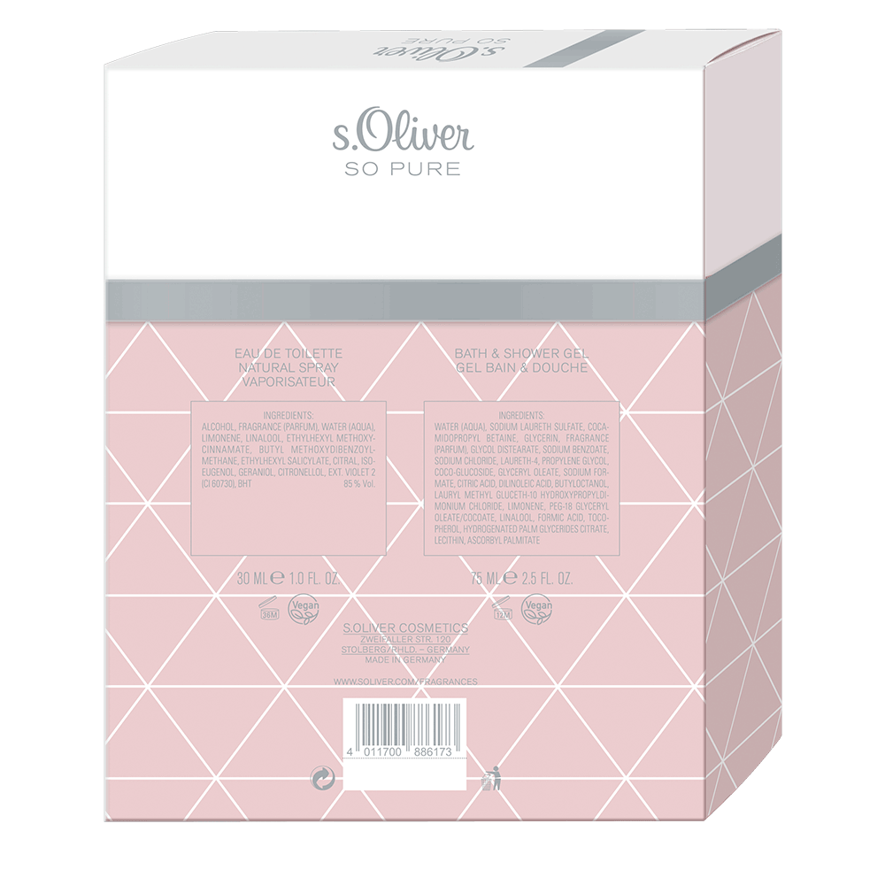 Bild: s.Oliver So Pure Geschenkset Eau de Toilette 30 ml + Duschgel 75 ml