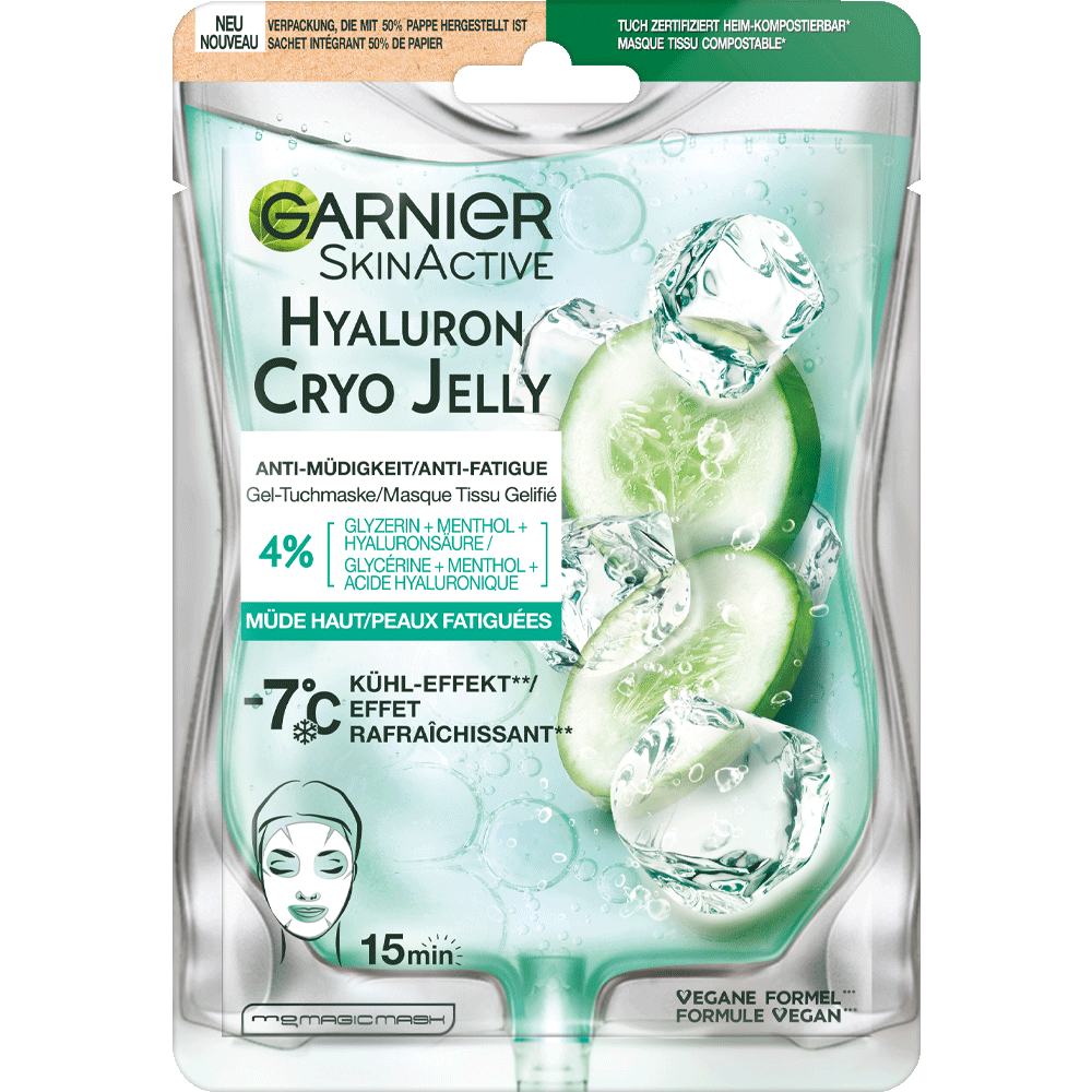Bild: GARNIER SKIN ACTIVE Cryo Jelly Gel-Tuchmaske