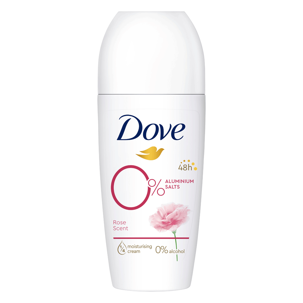Bild: Dove Deo Roll On 0% Rose Scent 