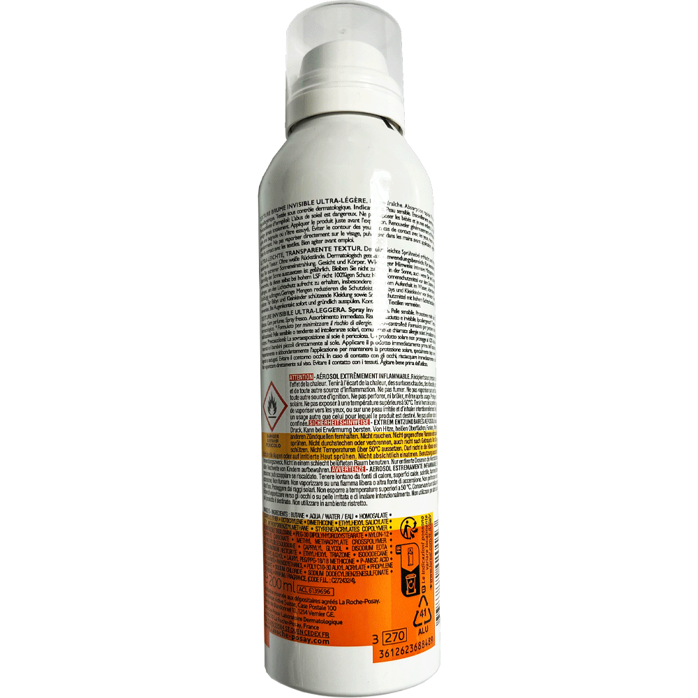 Bild: La Roche-Posay Anthelios Transparent Sonnenspray LSF 50+ 