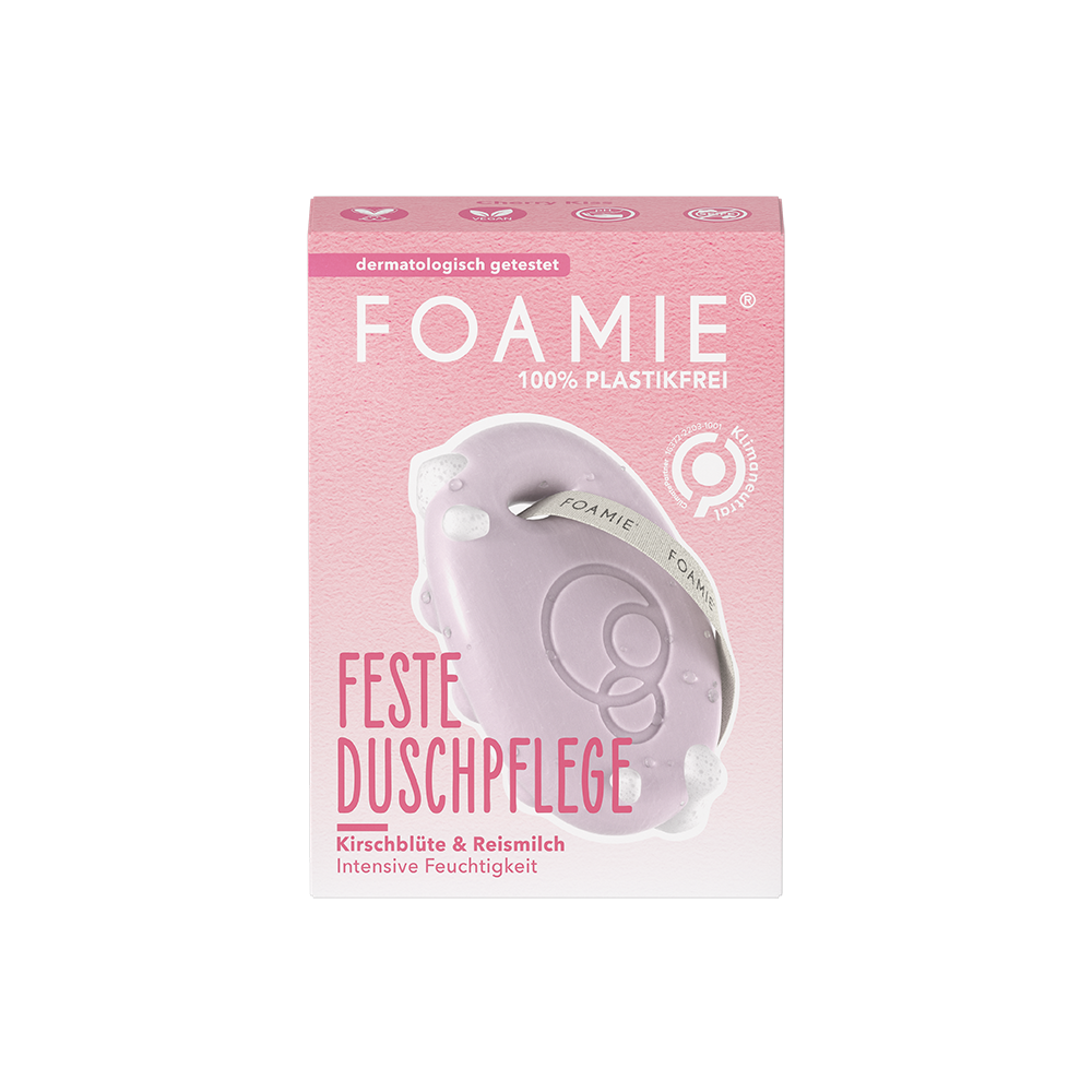 Bild: FOAMIE Feste Duschpflege Kirschblüte und Reismilch 
