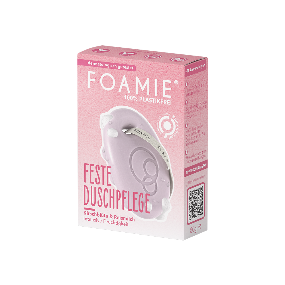 Bild: FOAMIE Feste Duschpflege Kirschblüte und Reismilch 