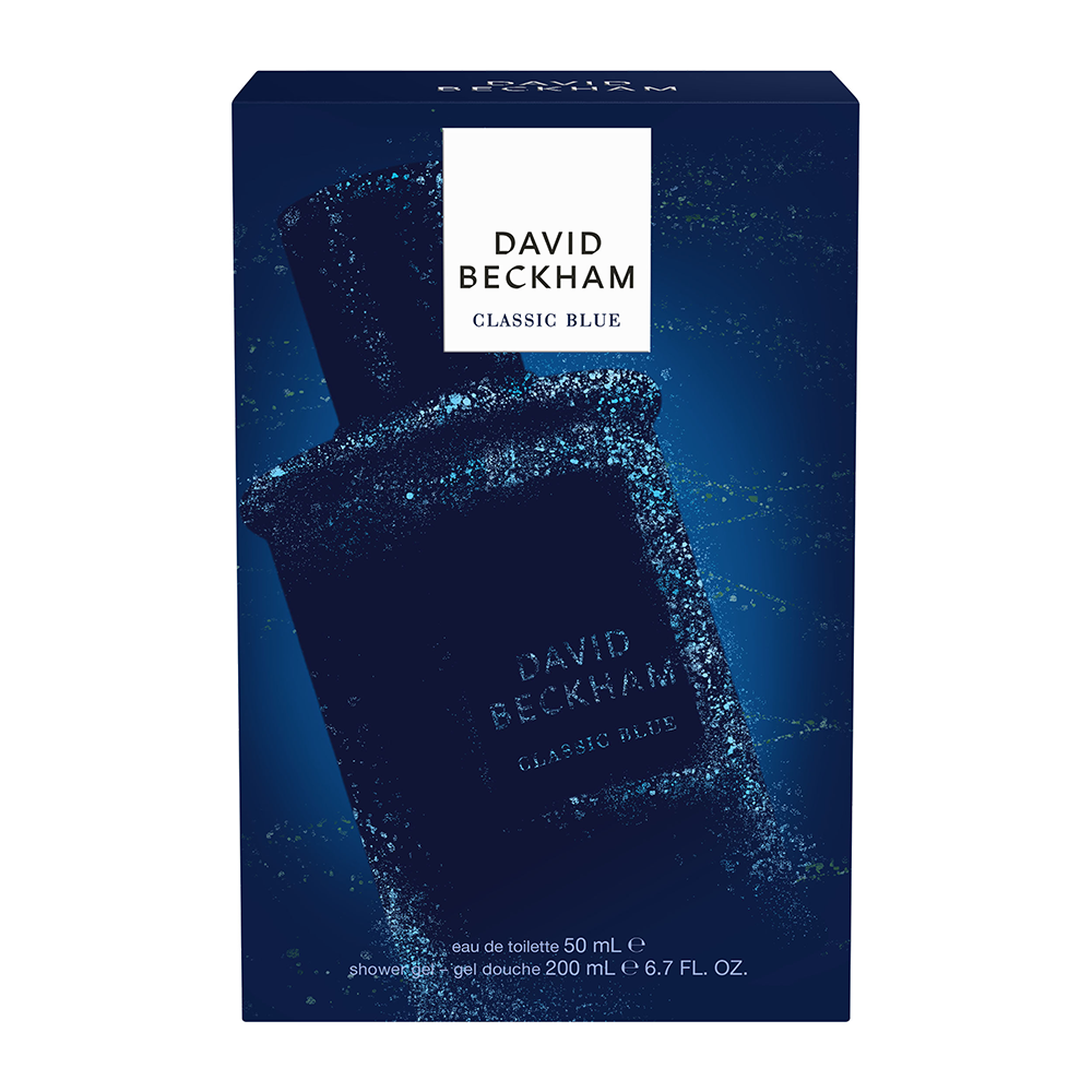 Bild: David Beckham Classic Blue Geschenkset Eau de Toilette 50 ml + Duschgel 200 ml