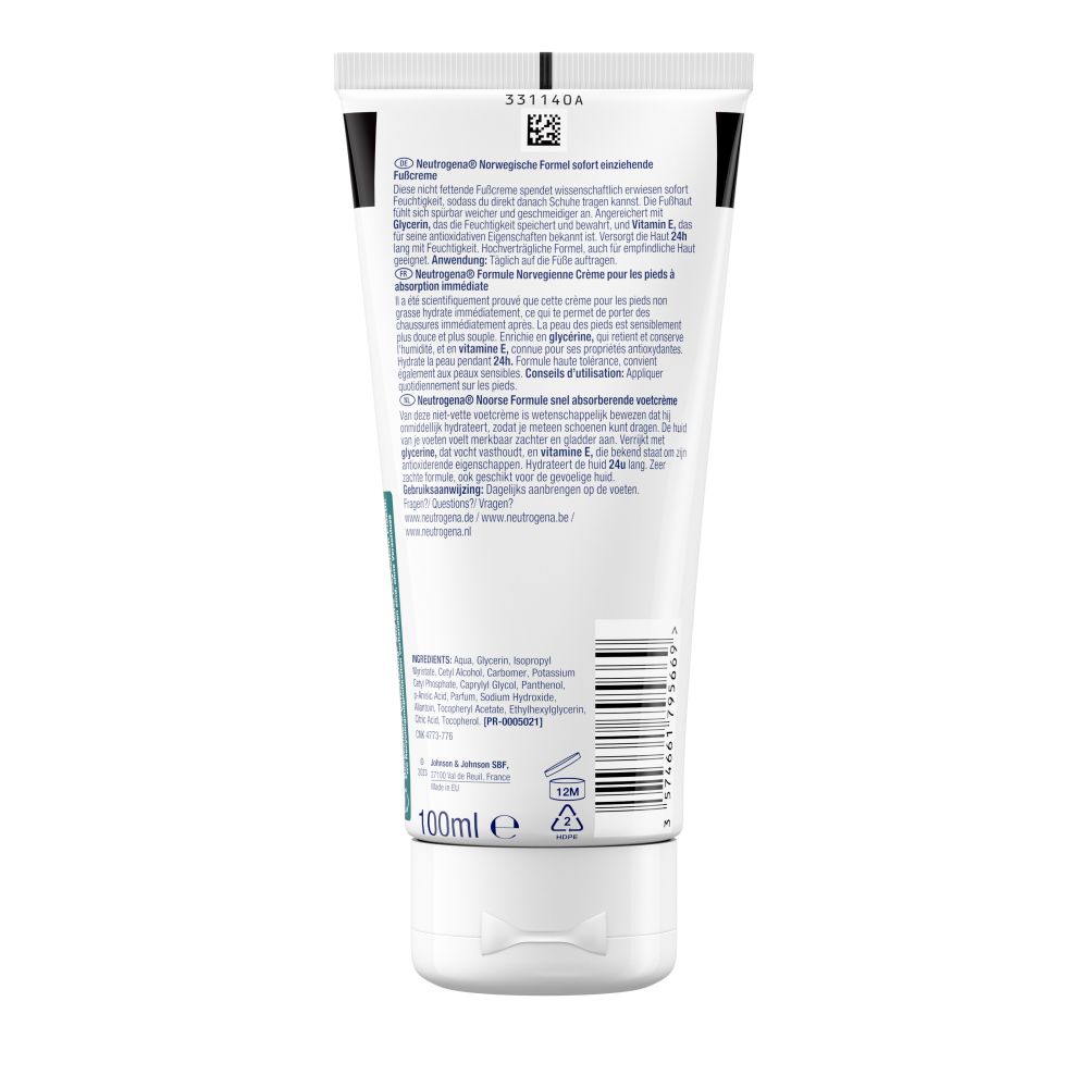 Bild: Neutrogena Sofort Einziehend Feuchtigkeitsspendende Fußcreme
