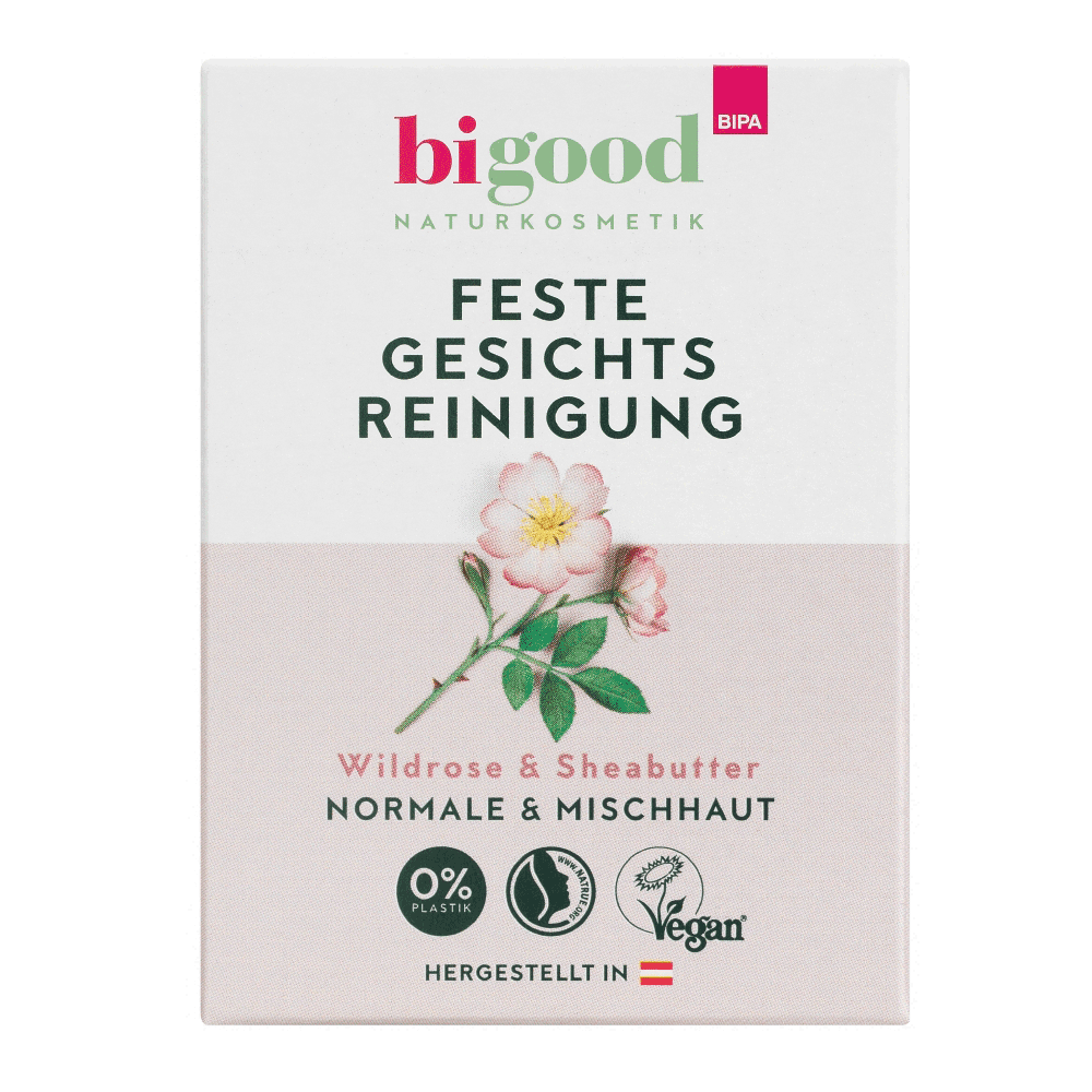 Bild: bi good Feste Gesichtsreinigung Wildrose & Sheabutter