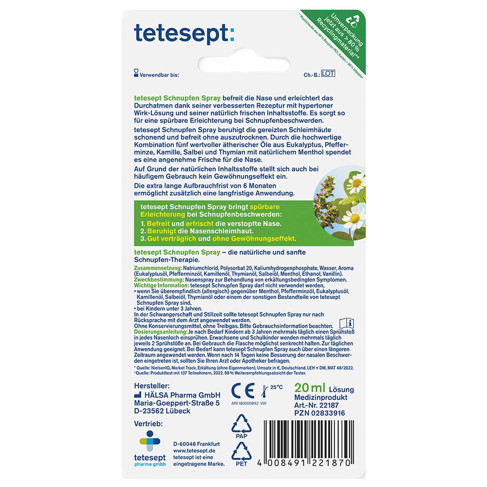 Bild: tetesept: Schnupfenspray