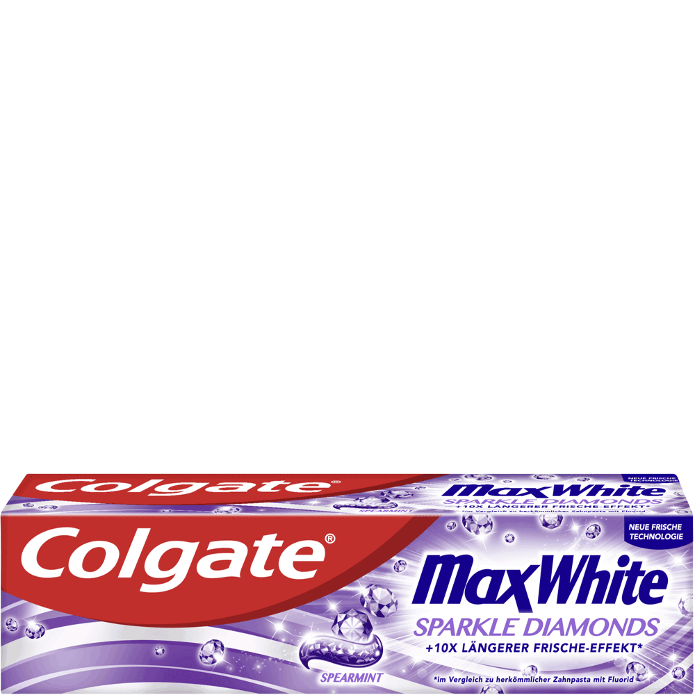 Bild: Colgate Zahnpasta Max White Sparkle Diamonds
