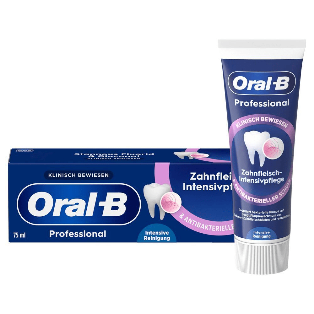 Bild: Oral-B Professional Zahnfleisch-Intensivpflege & Antibakterieller Schutz Zahncreme 
