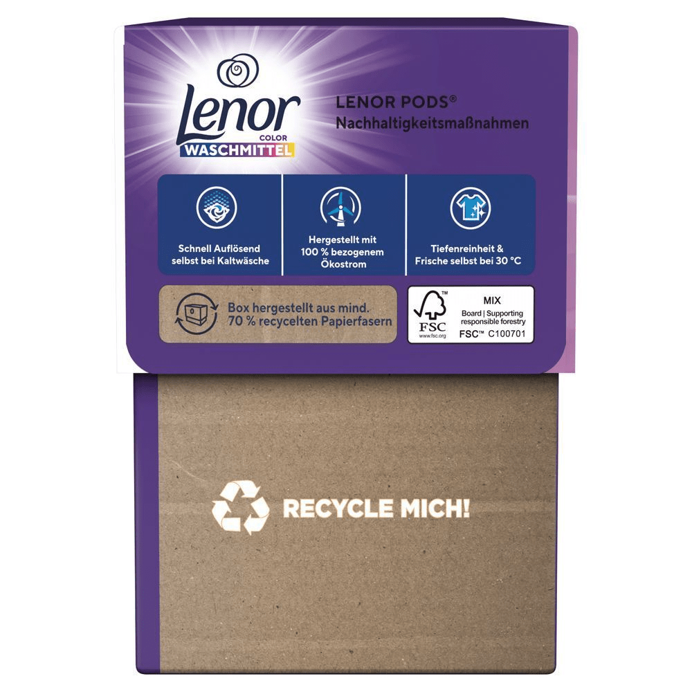 Bild: Lenor Waschmittel PODS Color Amethyst Blütentraum