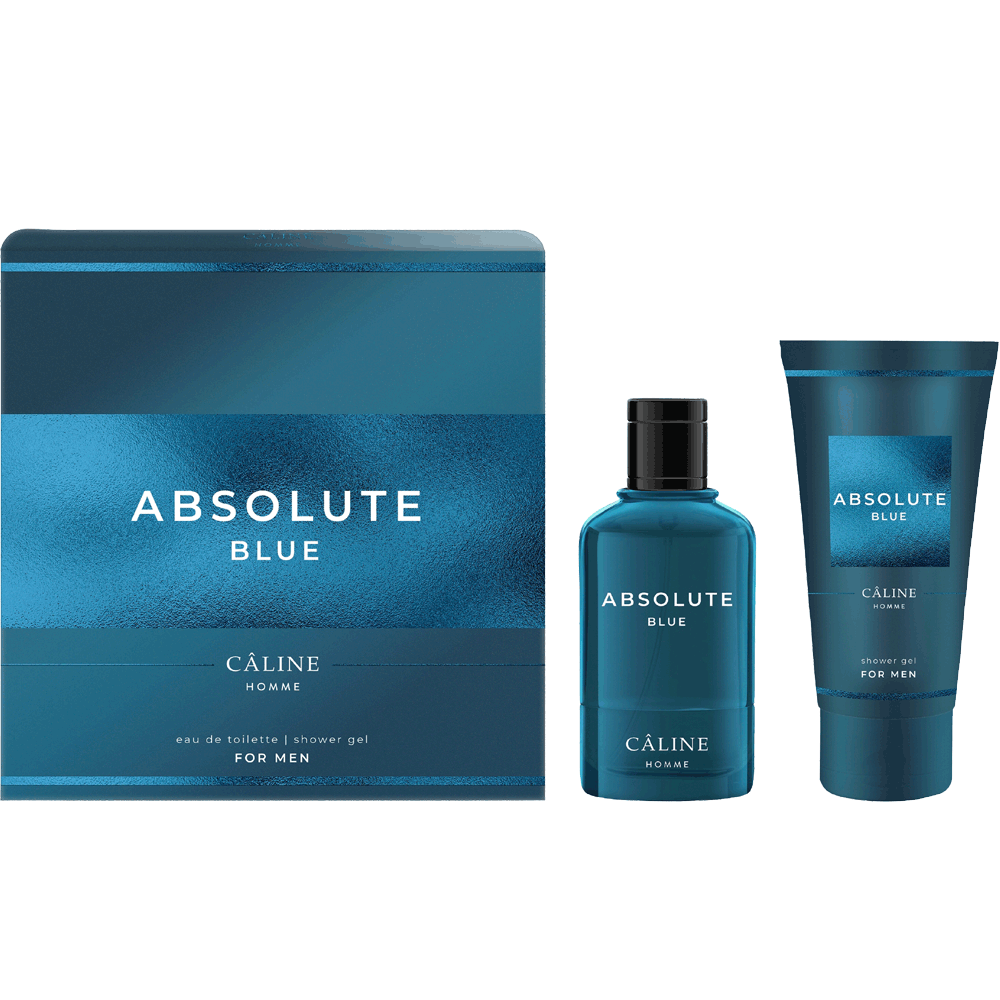 Bild: Caline Parfums Absolute Blue Geschenkset Eau de Toilette 60 ml + Duschgel 50 ml 