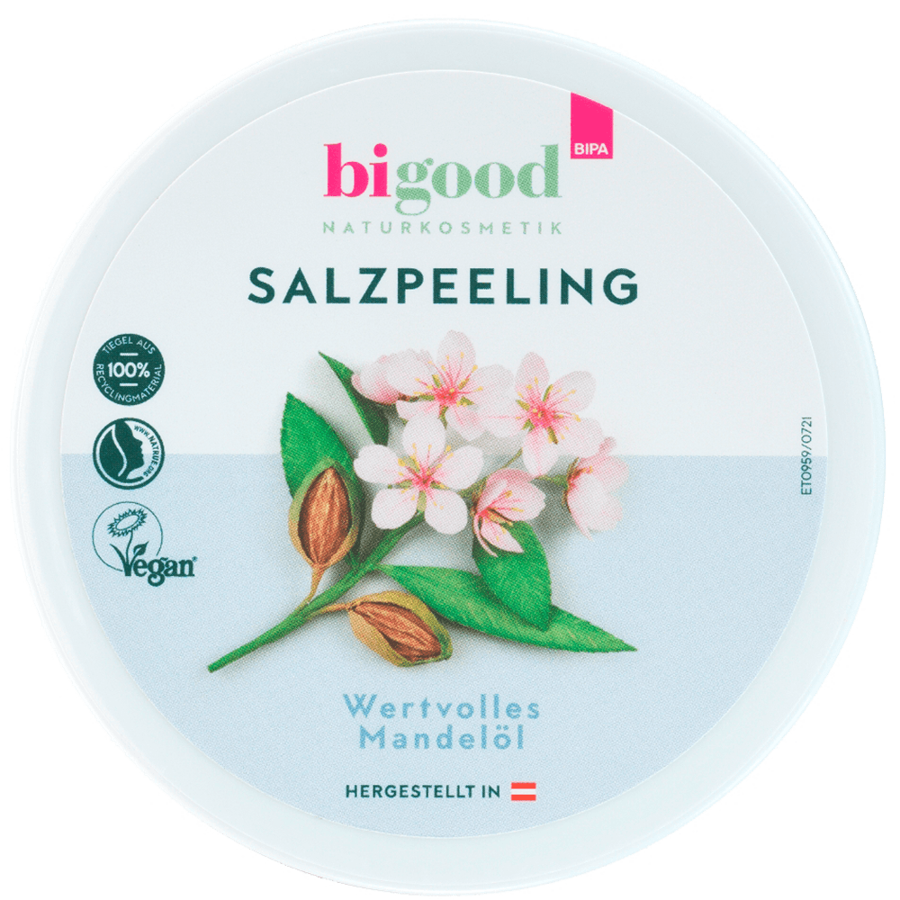 Bild: bi good Salzpeeling Mandelöl