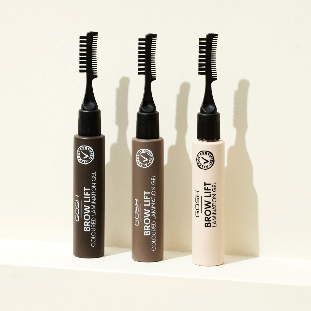 Bild: GOSH Brow Lift Coloured Lamination Gel Grey Brown