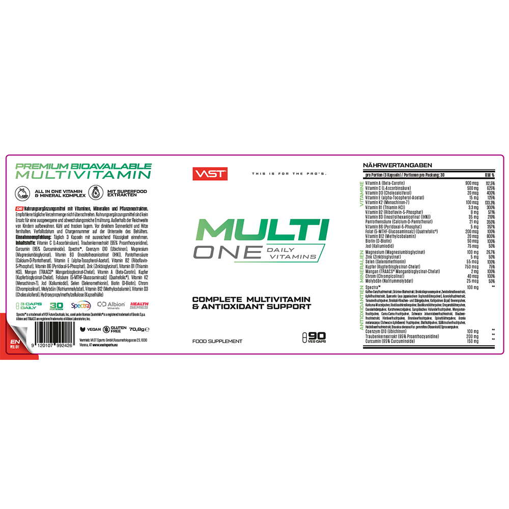Bild: Vast Multi One Daily Vitamins