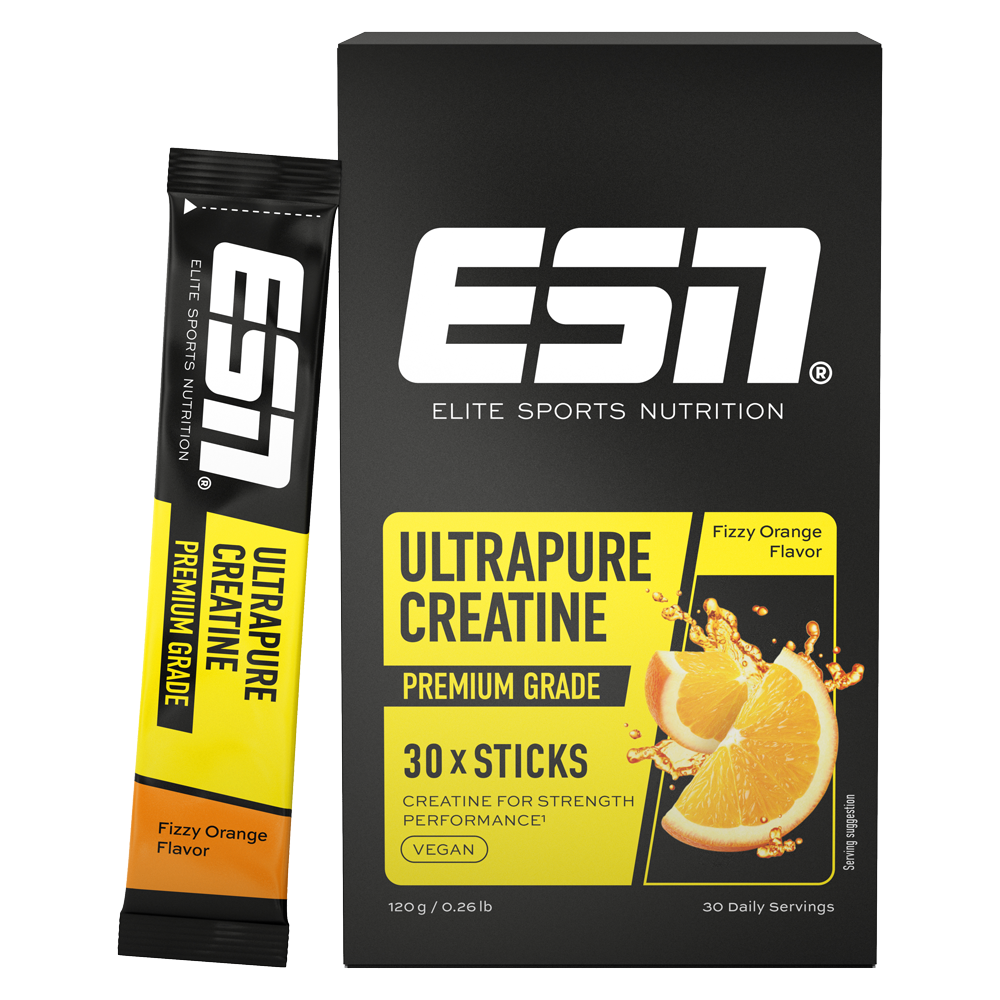 Bild: ESN Proteinpulver Ultrapure Creatine Premium Grade Fizzy Orange 