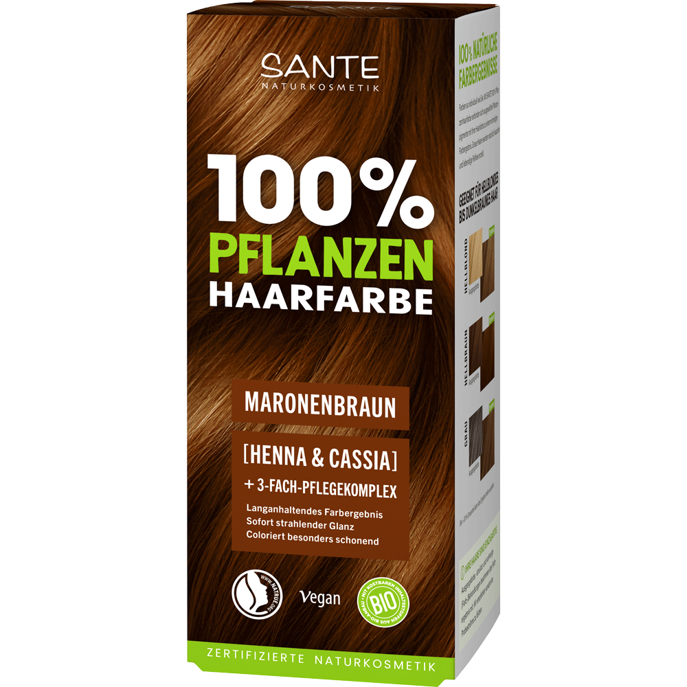 Bild: SANTE Pflanzenhaarfarbe Maronenbraun