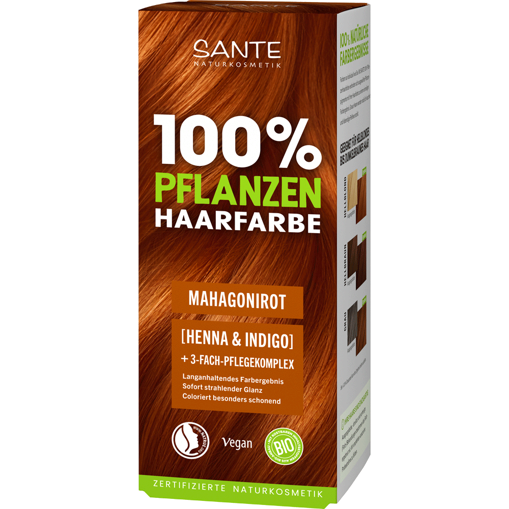 Bild: SANTE Pflanzenhaarfarbe Mahagonirot