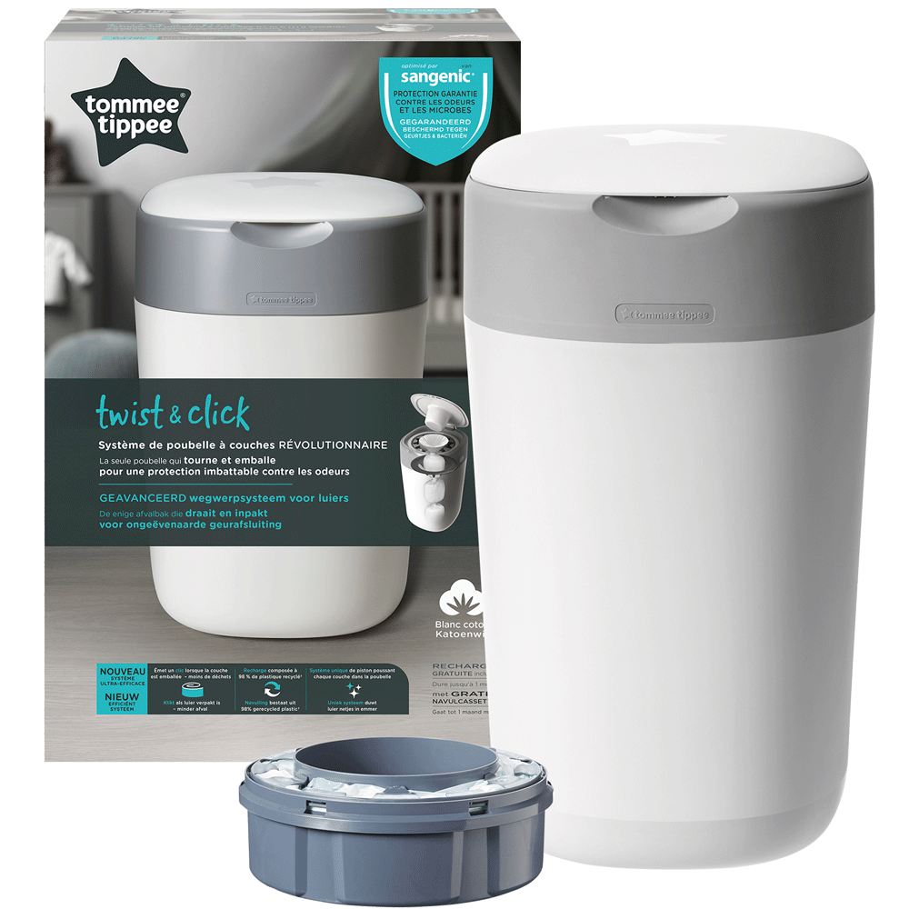 Bild: tommee tippee Windeleimer Twist & Click Weiss