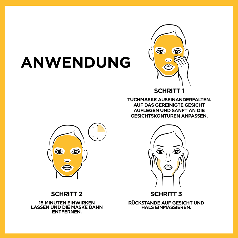 Bild: GARNIER Tuchmaske Vitamin C