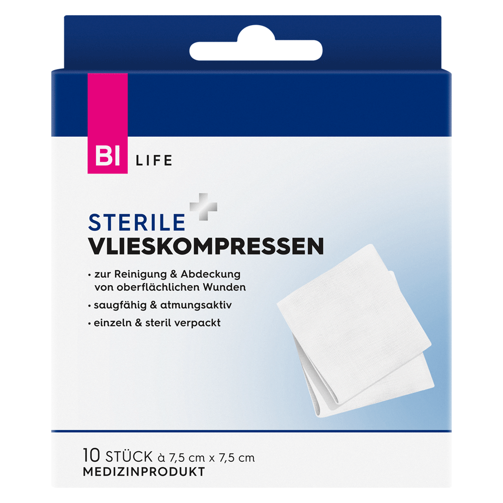 Bild: BI LIFE Sterile Vlieskompressen 