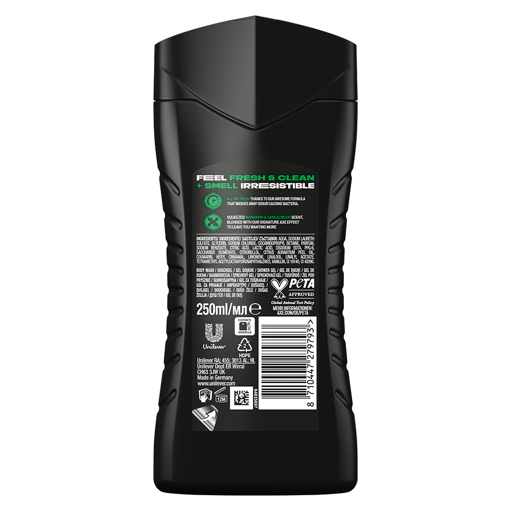 Bild: AXE Duschgel Africa